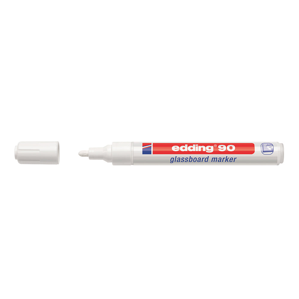 Marker Edding 90 tabla de sticla varf 2-3 mm alb Marker Edding 90 tabla de sticla varf 2-3 mm alb